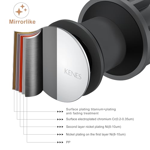 KENES Bathroom Vessel Sink Pop Up Drain Assembly Without Overflow, Chrome Bathroom Vanity Sink Drain Stopper, Anti-Clogging Drain Strainer, KE-P300A-5 - color: Chrome, size: Big Pop up Cap (Without Overflow)
