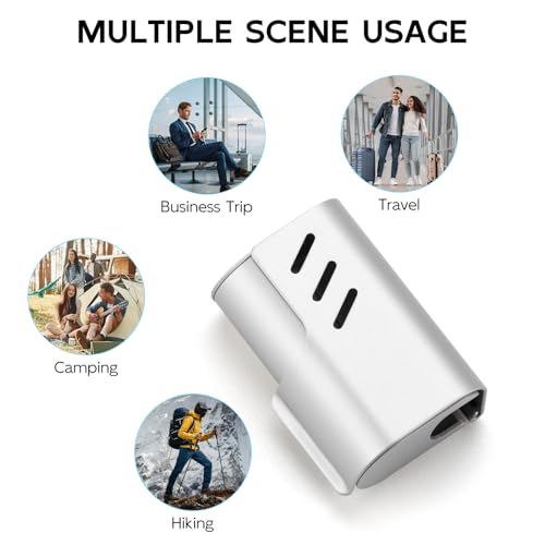2PCS Aluminum Toothbrush Head Caps, Travel Toothbrush Top Cover, Portable Protector Clip Pod Fits Most Manual and Electric Toothbrush Head for Household Traveling, Camping, School, Business - Sliver - color: Sliver-2pcs