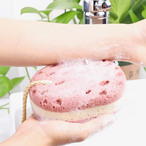 3 Pcs Bath Sponge for Women, Men, Adults, Kids. Sponge Loofah Body Scrubber Shower Sponge for Body Wash Bathroom, Body Sponge Bathing Accessories(Small Sizes) - color: Children/ Kids