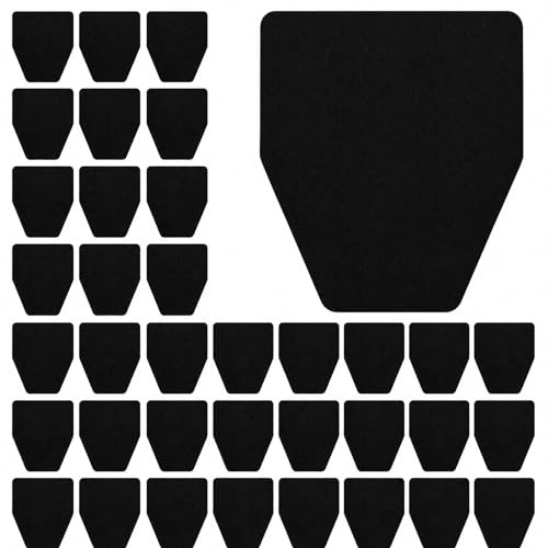 50 Pack Disposable Urinal Floor Mats Nonwoven Restroom Splash Pads with 300 Adhesive Dots 17.5" x 21" Mats Commercial Mens Bathroom Tile Protection Office Bar School Gym Facility Use(Black) - color: Black