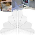 Silicone Shower Splash Guard XXL - Clear bathtub corner splash guard 2 Pack | Self-Adhesive Bathtub Guard, adjustable angle; bathroom shower water guard for washbasin, tubs, sinks, tub splash guard side