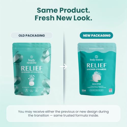 Body Restore Shower Steamers Aromatherapy 15 Pack – Fathers Day Gift for Dad, Birthday Gifts for Women & Men, Spa Stress Relief & Relaxation Self Care Gifts – Premium Eucalyptus Essential Oil Tablets - color: Eucalyptus 15 Pack