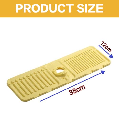 Silicone sink drainage pad with faucet hole, foldable splash guard, kitchen sink storage pad
