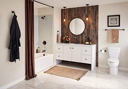 Franklin Brass 5-Piece Oil Rubbed Bronze Bathroom Set (2) Towel Racks, Ring, Toilet Paper Holder, Hook | Kinla Bath Accessories - color: Oil Rubbed Bronze, style: 5-Piece Bath Accessory Set