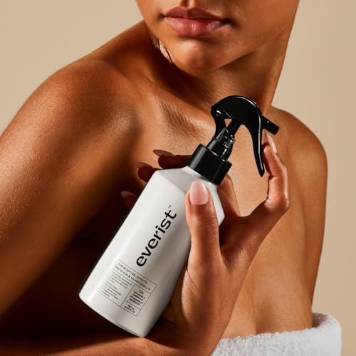 Everist Body Oil Spritz – Waterless Vitamin-Infused Dry Body Oil with Vitamin C & E, Lightweight Fast-Absorbing Spray for Glowing Skin – Shower-Safe Aluminum Bottle, 6.1 fl oz - style: Body Oil Spritz