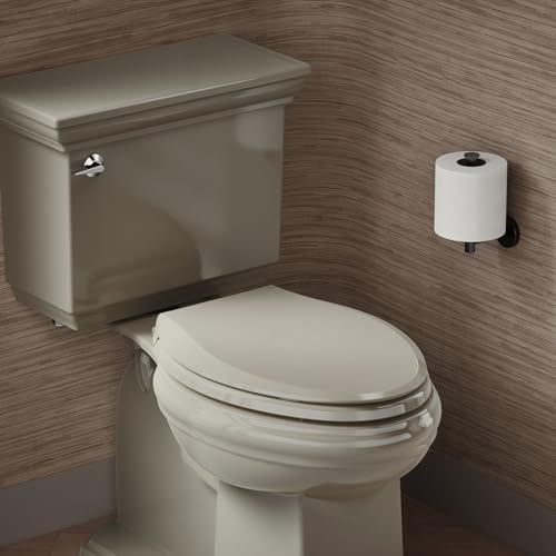 KOHLER CACHET® Nightlight Soft Close Toilet Seat Elongated, ReadyLatch®, Grip-Tight Hardware, SANDBAR - color: Sandbar, size: Elongated