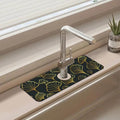 Faucet Drying Absorbing Mat, 15.5"X5.5" Faucet Drying Mat Ginkgo Leaves - size: 15.5" x 5.5"