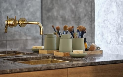 ZONE DENMARK Nova One Toothbrush Cup | Sleek & Durable Modern Bathroom Accessory | Revitalize Your Daily Routine with Scandinavian Elegance and Practicality Unite- (Matcha Green) - color: Matcha Green