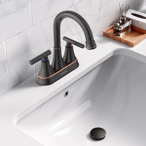 Bathroom Sink Drain with Overflow with Hair Catcher Anti-Clog Sink Strainer | Hurran Bathroom Sink Stopper for 1.65"-1.9" Hole, Plastic Pop-up Drain for Bathroom Vanity Vessel Sink, Oil Rubbed Bronze - color: Oil Rubbed Bronze
