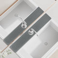 Faucet Mat for Kitchen Sink ，Water Absorbing Stone Tray for Sink，23.6 inches Long Diatomite Fast-Drying Faucet Mat， Faucet Splash Guard for Bathroom Counter