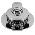 Watco Universal NuFit Push Pull Stopper, Silicone, 3/8 in. to 5/16 in. Combo Pin, Friction Pin, Grid, Universal Bath Tub Drain Stoppers, Easy Install, Hair Catcher, Replacement Tub Drain, Chrome - color: Chrome Plated