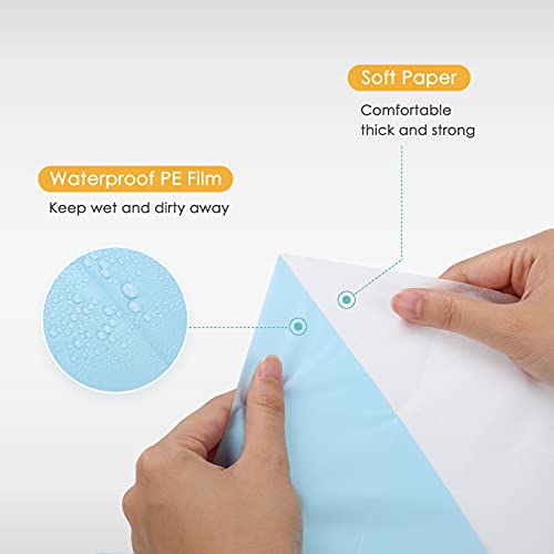 TRIPTIPS Toilet Seat Covers Disposable Travel Pack 60 count｜Faster use-Sticker free｜Waterproof｜XL Disposable Toilet Seat Cover for Adults and Kids, Individually for Public Restroom/Airplane (60pcs) - color: 60pcs