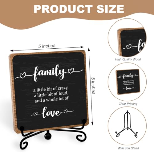 Farmhouse Decor Sign, Home Plaque Wooden with Stand, Housewarming Gifts for Women Men Family, Table Desk Cubicles Accessories for Living Room Bedroom Home Decorations - style: Home Sign 06