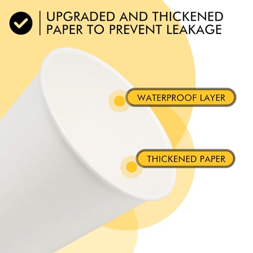 RACETOP 300 Pack Paper Cups 3 oz, Bathroom Cups 3 oz, Disposable Bathroom Paper Cups, Small Mouthwash Cups, Ideal for Party, Travel, Events, Picnic, BBQ - color: White, size: 3 fl oz
