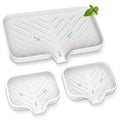 Kitchen Soap Tray,Kitchen Sink Tray Sponge Tray Kitchen Sponge Holder Self Draining Premium Silicone Soap Holder for Bathroom Kitchen Counter Sink Caddy Organizer for Dish Soap Bottle,Soap Dispenser - color: Trwt