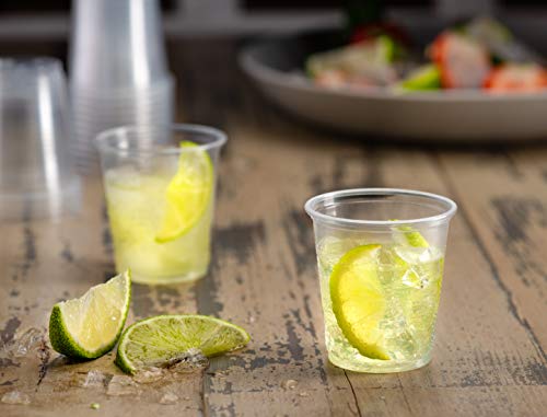 [100 Count] PlastiMade 5 Oz Clear Plastic Disposable Reusable Drinking Cups For Home, Office, Wedding, Events, Parties, Take Out, Water, Juice, Soda, Beer Cocktails 1 Pack - color: 1 Pack, size: 5 Ounces