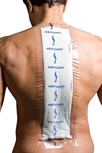 TIDI 50022-PKG AquaGuard Sheet – 7” x 22” – (Area of Coverage: 5” x 20”) – Shower Protection Sheet – Self-Adhesive Moisture Barrier – Wound Cover for Showering – 7 Sheets – Home Medical Supplies - size: 7" x 22", style: Package of 7 Sheets