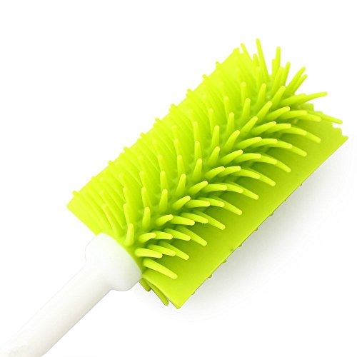 Bottle Brush Dishwashing Cleaning Brush Set, Long Handle Dish Cup Bottle Washing Scrubber for Cleaning Non-Stick Pot Pan Dish Bowl, Water Cups, Coffee Mugs - color: 2pcs Long Handle