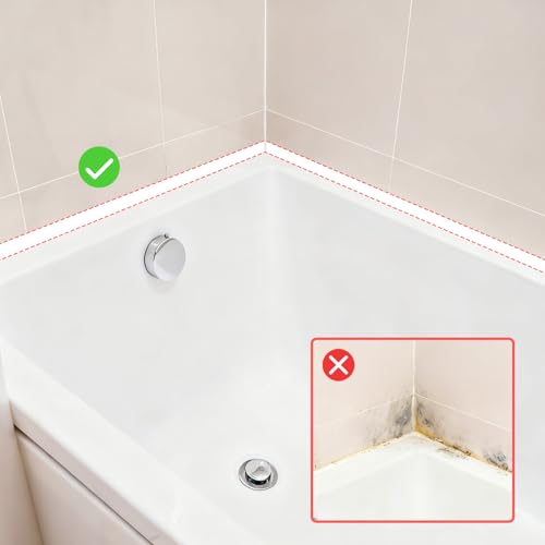 Collapsible Shower Threshold Water Dam, Self-Adhesive Silicone Water Barrier Strip Retaining Stopper for Curbless Shower, Bathtub, Kitchen Sink (White, 2M) - style: White 2m