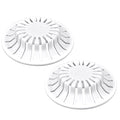 Danco Hair Catcher with Suction Cup, fits Pop-Up Bathroom Sink Drains, White, 2 Pack, (10769)