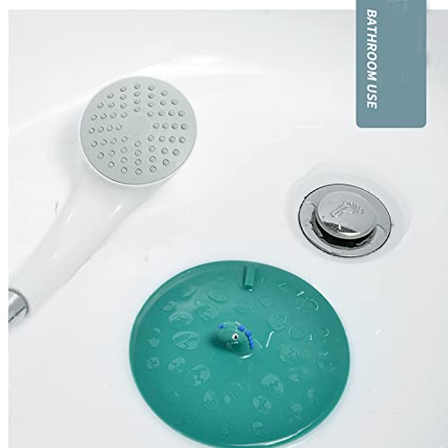 Silicone Bathtub & Shower Drain Plug - Kitchen & Laundry Sink Stopper (Green) - color: Green