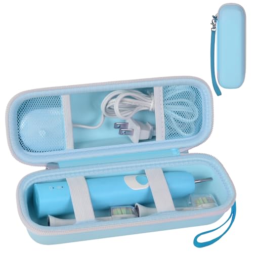 GWCASE Toothbrush Travel Case Compatible with Oral-B Pro 1000 2000 3000 3500 5000 7500/ for Philips Sonicare ProtectiveClean 4100 6100 5100 6500 7500 Rechargeable Electric Toothbrush (Box Only) -Blue - color: Blue