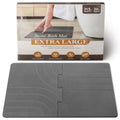 BAVIFY 32 * 20 Large Stone Drying Bath Mat for Bathroom Diatomaceous Earth Bath Mat Quick Dry Non Slip Absorbent Bathroom Floor Mat Modernized Water Absorbing Diatomite Shower Bath Mat Grey