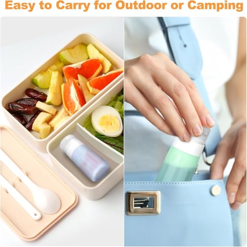 4Pcs Condiment Squeeze Bottles for Sauces, Leakproof Salad Dressing Container to Go, Small Silicone Squeeze Bottles with Brush, Condiment Containers Dispenser for Ketchup Hot Sauce Lunch Travel, 2 Oz - color: Orange/Green/Pink/Blue, size: 2 oz