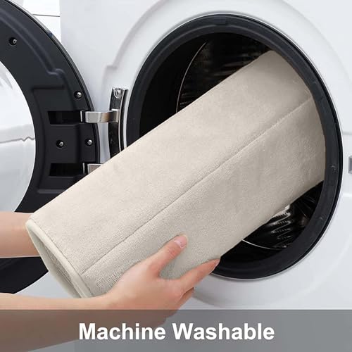 Buganda Memory Foam Bath Mat, 40" x 32", Ultra Soft Bathroom Rugs, Water Absorbent and Machine Washable Bath Rug Runner for Bathroom, Shower, and Tub, Cream - color: Cream, size: 40" X 32"