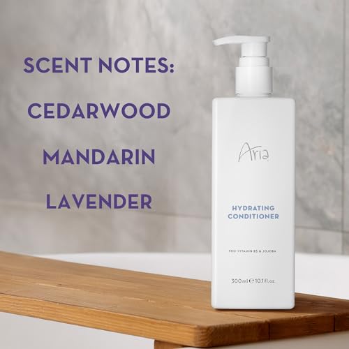 Aria Hair Care Set - Shampoo & Conditioner - Scented with Cedarwood, Green Mandarin, Lavender - Vegas Hotel Bath Amenities - 10 oz, White - size: 10 Fl Oz (Pack of 2)