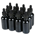 NOOEEISS 12 Pcs, 2oz Black Glass Eye Dropper Bottle, Tincture Bottles with Leak-Proof Design, Stronger Suction, for All Kinds of Mixed Liquids - color: Black, size: 2oz-12Pack