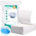 Oumee 90 Count Absorbent Commode Pads for Bedside Commode Bucket, Commode Liners Pads with Absorbent Gel, Potty Liner Pads for Adults Portable Toilet Bags Bedpans - size: 9.5*5in-90