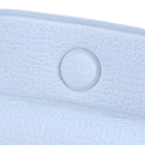 Bath Pillow, Bathtub Head Neck Support, Soft Foam Padded Spa Tub Headrest Back Shoulders Support Cushion Bathroom (Blue) - color: Blue