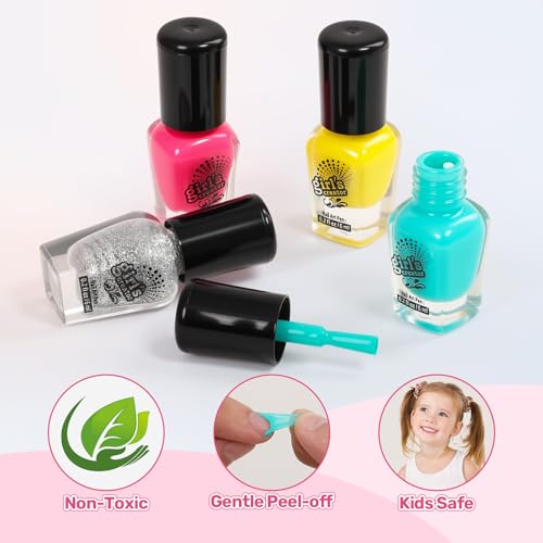 Kids Foot Spa Kit - Kids Spa Day Kit for Girls 4-12 Years. - Pedicure Foot Spa, Girls Spa Set Nails Art Salon Girl Stuff - Parties & Christmas Birthday Gifts for 7 8 9 10-12 Year Old Girl Gifts - color: Rose Red