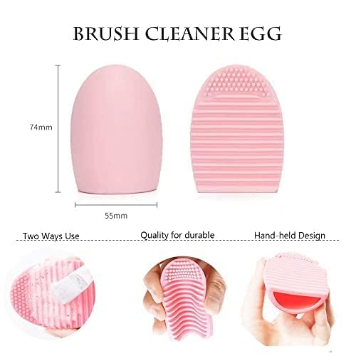 Makeup Brushes, Quality Make Up Brushes 28Pcs Makeup Brushes Set Professional & Beginner Make-up Sets & Case, Brushes & Sponges,Travel-Friendly Roll-up Beauty Gift Sets for Women, PINK - color: Pink