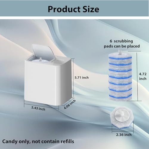 Wall Mounted Holder Fit for Clorox Toilet Wand, Compatible with Clorox Toilet Wand Holder only, Automatic Open and Closing Lid Design, White - size: 1 pack