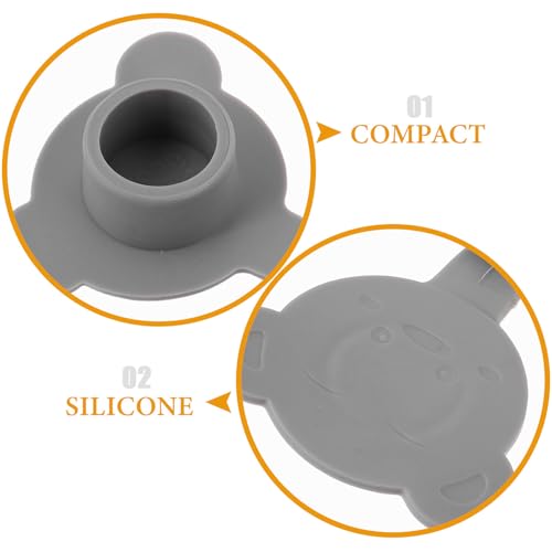 YARNOW 4pcs Bath Tub Drain Plug Set, Universal Silicone Bathtub Stopper in Smoke Gray, Water Stopper for Bathing Safety and Leak Prevention