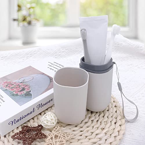 Toothbrush Travel Case, Travel Toothbrush Holder Portable Toothbrush Toothpaste Storage Container for Traveling Business Camping School Bathroom - color: White