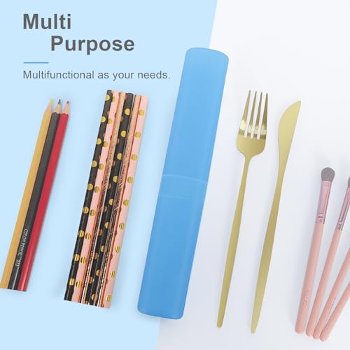 Mulbozy 4 Pack Portable Travel Toothbrush Case, Transparent Breathable Plastic Toothbrush Holder for Home, Travel, Business, Camping, School - color: Style B-Blue, Red, Yellow, White