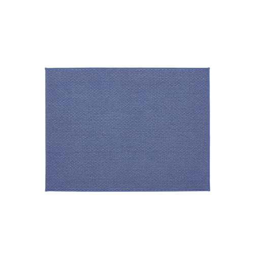TYUU Large Bathroom Rugs Non Slip Washable Bath Rugs Super Absorbent Bathroom Rug Thin Quick Dry Low Pile Bath Mats, Denim Blue 36"x48" - color: Denim Blue01, size: 3' X 4' (Rectangular)