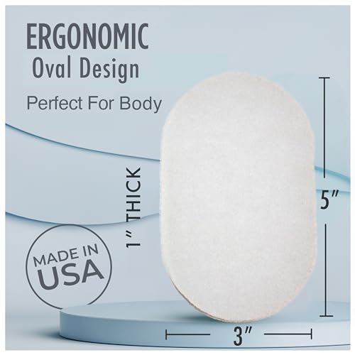 HartFelt Bath Sponges for Shower | Oval Body Wash Scrubber for Exfoliating Skin | Clean and Refresh Body, Back & Arms | Chemical-Free Body Sponge | Made in USA - Pack of 25 - size: 25 Count (Pack of 1)