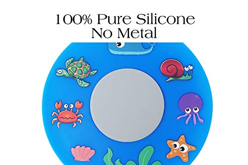 Bathtub Drain Stopper, Silicone Tub Stopper Plug, Universal Bath Drain Cover, Kids Tots Babies Gift (Blue Turtle) - color: Blue Turtle