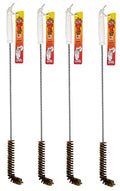 4-Pack Deep Fryer Cleaning Brush – L-Shaped High-Temp Commercial Kitchen Tool - Heavy Duty Brass Bristles - Heat Resistant to 750F - Deep Fryer Cleaner - Made in USA by FryOilSaver Co. B53C - style: 4 Pack