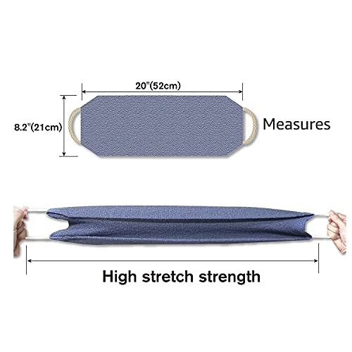 Evridwear Exfoliating Back Scrubber for Shower, Back Washer for Men Women | Loofah with Handle, Extended Length, Stretchable, Deep Cleansing for Hard-to-Reach Areas, Skin Massage (Blue+Pink) - size: Blue + Pink Back Scrubber