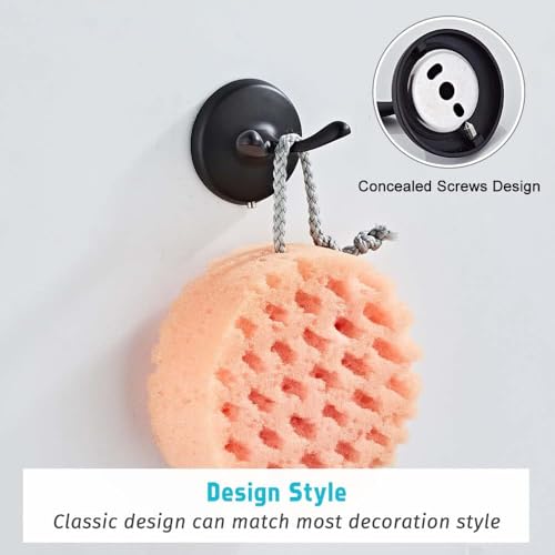 8 Piece Bathroom Accessory Set(Adjustable Towel Bar, Towel Ring, Toilet Paper Holder,Towel Hook), Wall Mounted Bathroom Hardware Accessories Set,Matte Black - color: Matte Black, size: 8 pieces