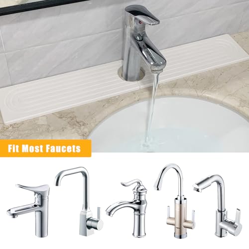 Faucet Mat for Kitchen Sink, Diatomite Quick Dry Stone Mat Kitchen Sink Protectors, Stone Drying Mat for Kitchen Counter (Grey,15) - color: Grey, size: 15