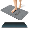 ArtyCozy Extra Large Stone Bath Mat with Non-Slip Rubber Back, 31.5" × 19.7", Super Absorbent Diatomaceous Earth Mat for Bathroom, Quick Drying Shower Rugs for Bathtub, Easy to Clean, Dark Grey - size: 31.5" x 19.7" (Rectangular)