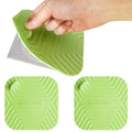 Shower Drain Cover Tub Stopper,2 Pieces Sewer Anti-Odor Mat Deodorizing Drain Plugs for Kitchen,Bathroom and Laundry(5.9x5.9 inch) Green - color: Green/2-piece Set