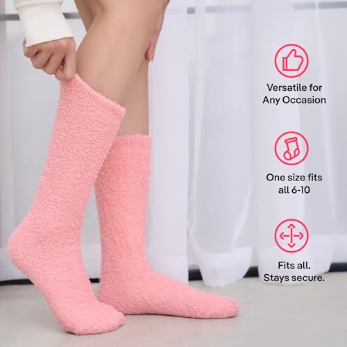 CoolMate Cozy Soft Cloud Socks, Fuzzy Socks for Women - color: A.06 - Blush Pink