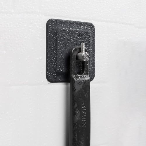 TOOLETRIES Silicone Back Scrubber for Shower with Hook - Charcoal | Long ergonomic bath brush with a non-slip grip for exfoliating and reaching hard-to-reach areas comfortably. - color: Charcoal